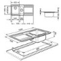 Smeg LE102S Rigae 1.5 Bowl Sink with Left Hand Drainer