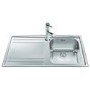 Smeg LE861S-2 Rigae 86cm Single Bowl Inset Stainless Steel Sink With Left Hand Drainer