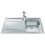 Smeg LE861S Rigae Single Bowl Sink with Left Hand Drainer