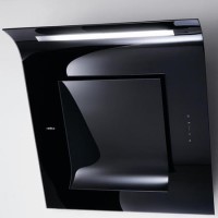 Elica LEAF_BL Leaf Angled 80cm Chimney Hood in Black