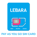 LEBARATRIO-PAYG Lebara Pay As You Go Sim Card Trio 