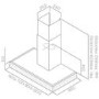 Elica LEDGE-60 Ledge Low Profile 60cm Chimney Cooker Hood Stainless Steel