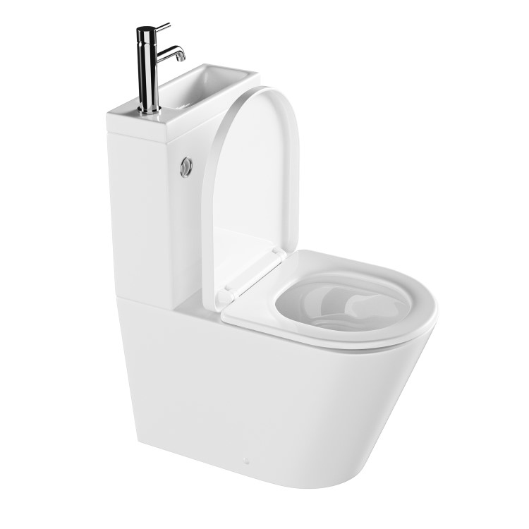 White Round Soft Close Toilet Seat with Quick Release - Legend