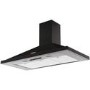 Rangemaster 100cm Chimney Cooker Hood - Black