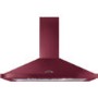 Rangemaster 110cm Chimney Cooker Hood Cranberry With Chrome Badge
