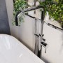 Chrome Freestanding Bath Shower Mixer Tap - Lenton