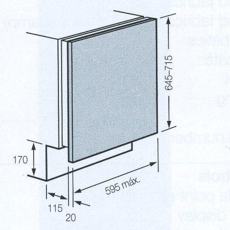 Fagor LF73DWITU Advanced Fully Integrated Dishwasher