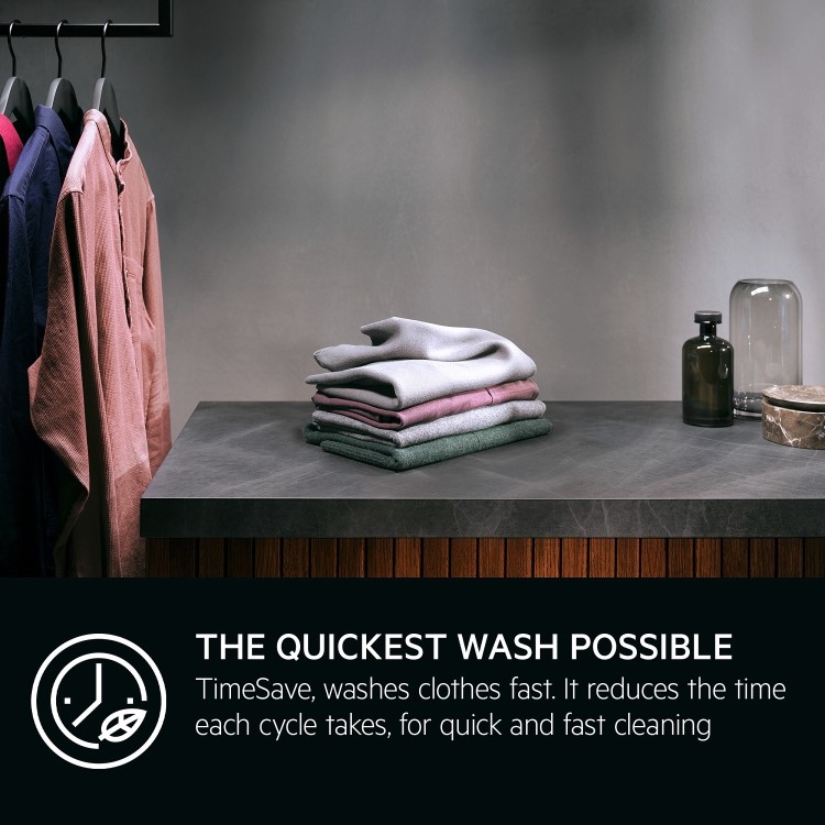 Refurbished AEG 7000 Series ProSteam LF7C8636BI Integrated 8KG 1400 Spin Washing Machine White