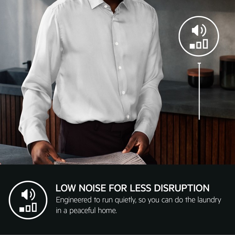 Refurbished AEG 7000 Series ProSteam LF7C8636BI Integrated 8KG 1400 Spin Washing Machine White