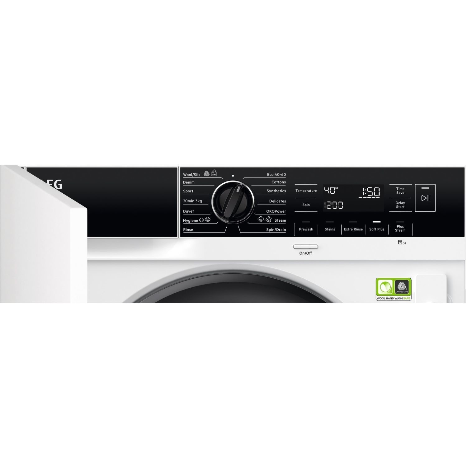 AEG 8000 PowerCare 8kg Integrated Washing Machine - 1400rpm ProSense ProSteam Quiet A-Rated AEG 8000 PowerCare 8kg Integrated Washing Machine - 1400rpm ProSense ProSteam Quiet A-Rated