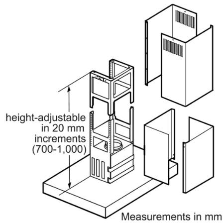 SIEMENS LF959BL90B iQ700 Box Design 90cm Island Hood In Stainless Steel
