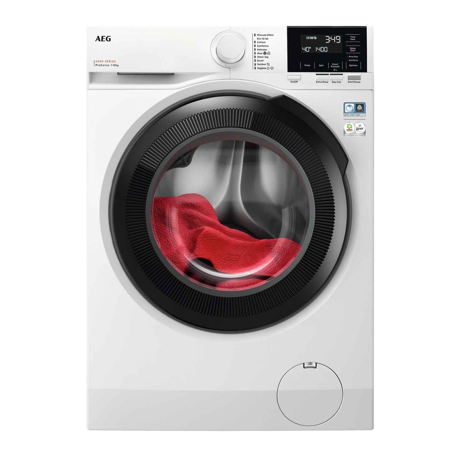 AEG LFR61144B 6000 Series ProSense 10kg 1400rpm Washing Machine - White