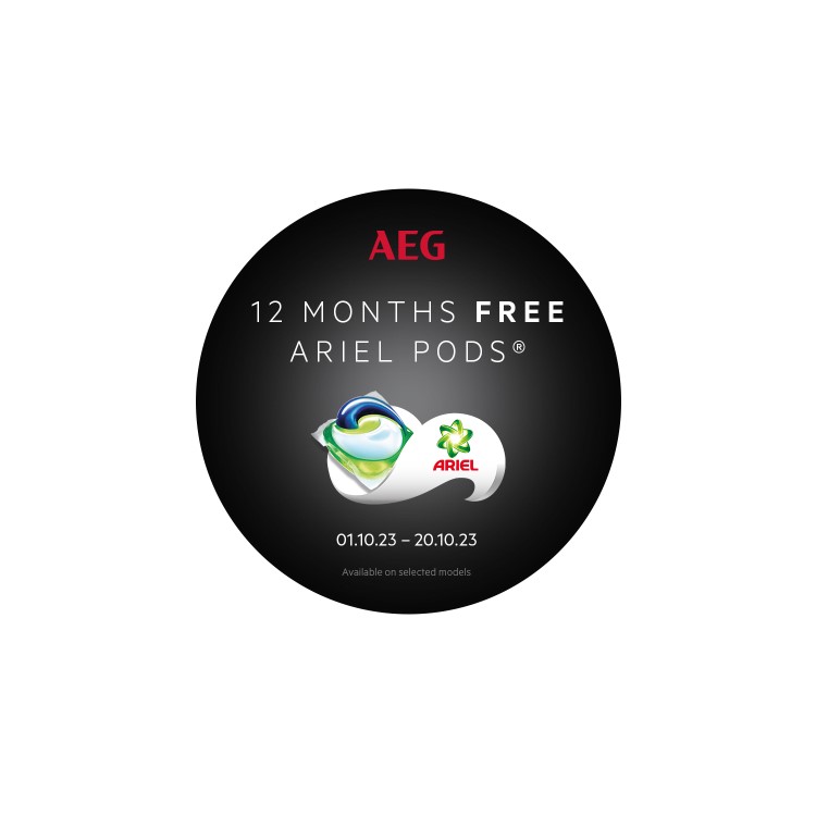 Refurbished AEG 6000 Series LFR61144B Freestanding 10KG 1400 Spin Washing Machine White