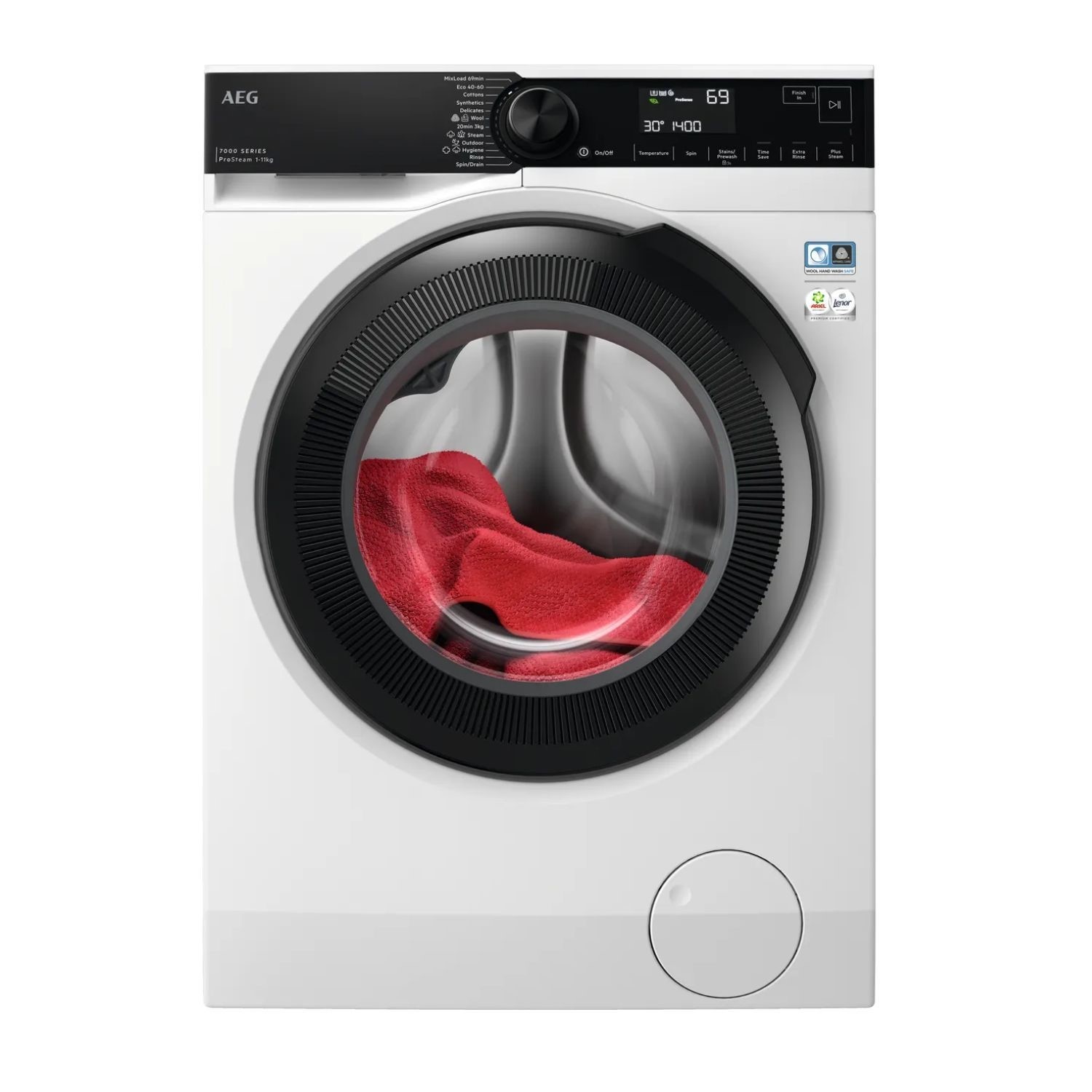 AEG LFR741144B 7000 Series ProSteam 11kg 1400rpm Washing Machine - White