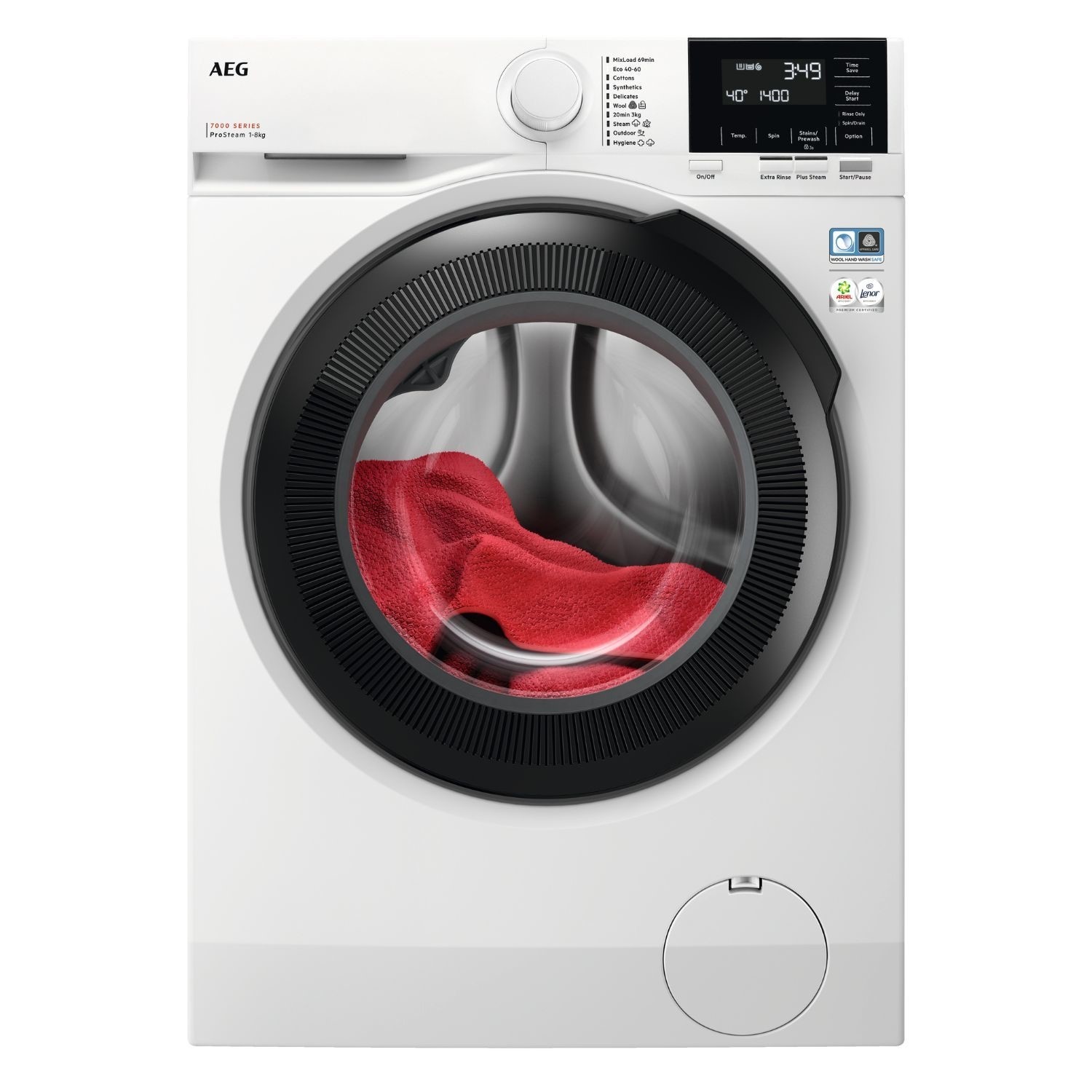 Aeg Lfsr71844b 7000 Series 8Kg Washing Machine, 1400Rpm A Rated,  914921824