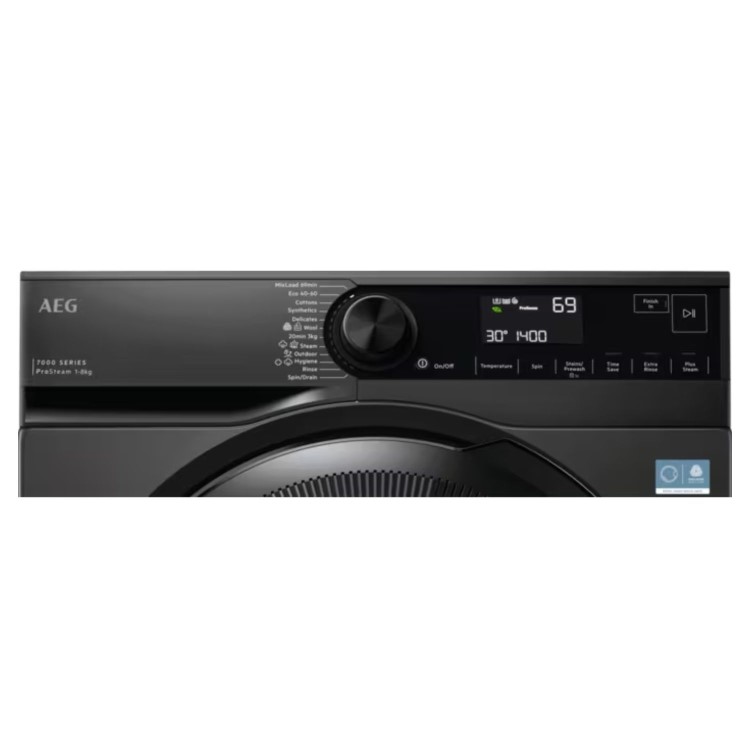 AEG 7000 Series ProSteam&reg; 8kg 1400rpm Washing Machine - Graphite