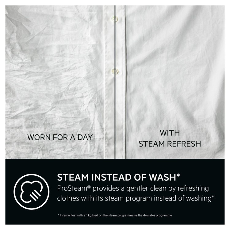 AEG 7000 Series ProSteam&reg; 8kg 1400rpm Washing Machine - Graphite