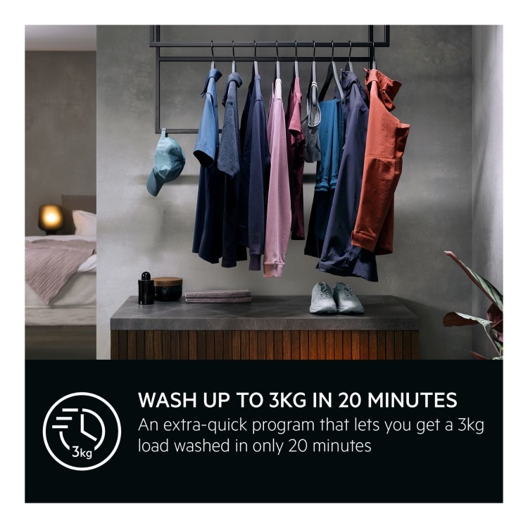 AEG 7000 Series ProSteam&reg; 8kg 1400rpm Washing Machine - Graphite