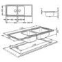 GRADE A2 - Smeg LG116S-2 116cm Alba Stainless Steel Double Bowl Single Left Hand Drainer Inset Sink