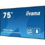 Refurbished iiyama LH7565UHSB-B1 Signage Display Kiosk design 189.2 cm 74.5" LED Wi-Fi 800 cd/m² 4K Ultra HD Black Built-in processor Android 11 24/7