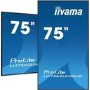 Refurbished iiyama LH7565UHSB-B1 Signage Display Kiosk design 189.2 cm 74.5" LED Wi-Fi 800 cd/m² 4K Ultra HD Black Built-in processor Android 11 24/7