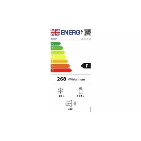 Indesit 272 Litre 70/30 Litre Freestanding Fridge Freezer - White