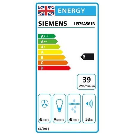 Refurbished Siemens iQ500 LI97SA561B 90cm Telescopic Canopy Cooker Hood Stainless Steel