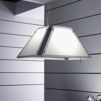 Elica LIGHTPYRAMIDISLAND Light Pyramid Decorative Stainless Steel And White Glass 55cm Island Cooker