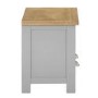 Linden Grey Farmhouse TV Unit Stand with Light Oak Top