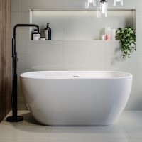 GRADE A1 - Freestanding Double Ended Bath 1400 x 750mm - Lisbon