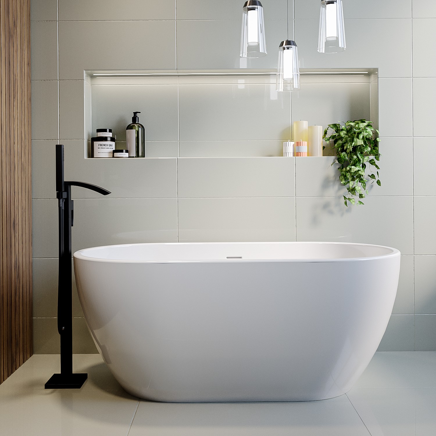 Freestanding Double Ended Bath 1400 x 750mm