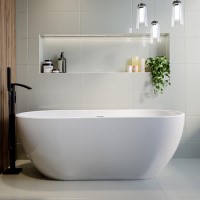 Freestanding Double Ended Bath 1545 x 750mm - Lisbon Freestanding Double Ended Bath 1545 x 750mm - Lisbon