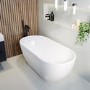 GRADE A2 - Freestanding Double Ended Bath 1545 x 750mm - Lisbon