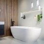 GRADE A2 - Freestanding Double Ended Bath 1545 x 750mm - Lisbon