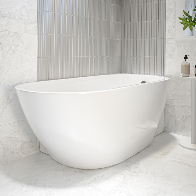 Freestanding Single Ended Right Hand Corner Bath 1650 x 740mm - Lisbon