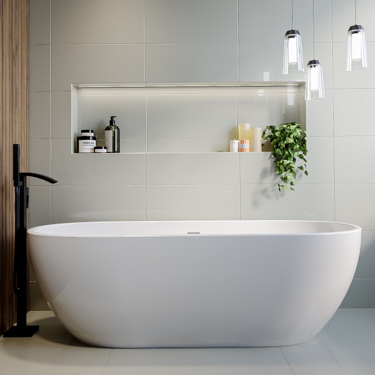 ONLY OPENED - Freestanding Double Ended Bath 1800 x 750mm - Lisbon