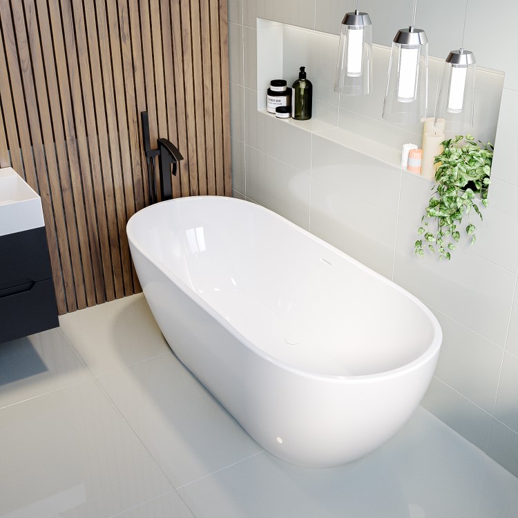 ONLY OPENED - Freestanding Double Ended Bath 1800 x 750mm - Lisbon