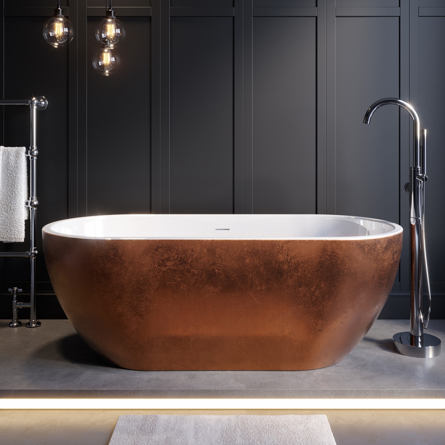 Effect Freestanding Double Ended Bath 1650 x 750mm