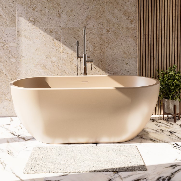 Matt Frappe Freestanding Double Ended Bath 1650 x 750mm - Lisbon