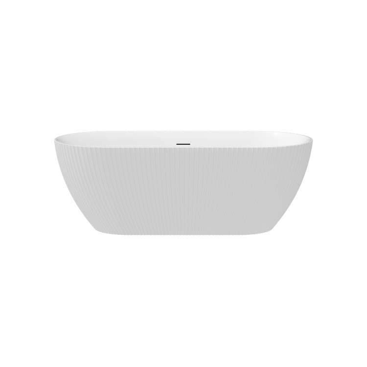 Freestanding Double Ended Fluted Bath 1650 x 750mm - Lisbon