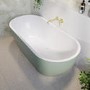 GRADE A1 - Green Freestanding Double Ended Bath 1650 x 750mm - Lisbon