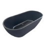 Matt Black Freestanding Double Ended Bath 1650 x 750mm - Lisbon