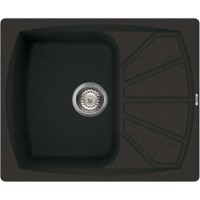 Reginox LIVING125-B 1.0 Bowl Regi-Granite Composite Sink With Compact Reversible Drainer Metaltek Bl