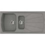 GRADE A1 - Reginox LIVING475-TT 1.5 Bowl Regi-Granite Composite Sink With Reversible Drainer Metalte