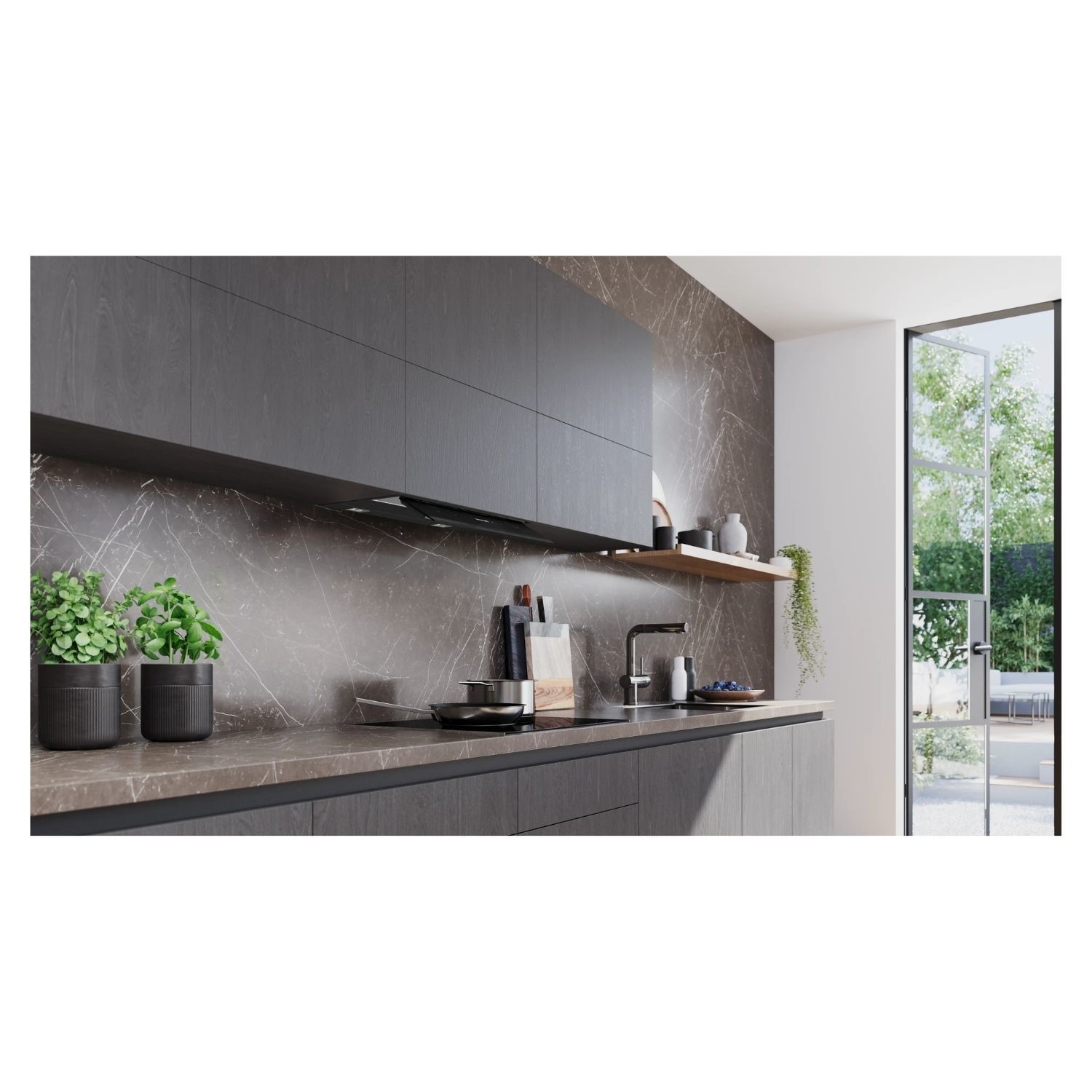 Siemens iQ700 60cm Canopy Cooker Hood - Matt Black