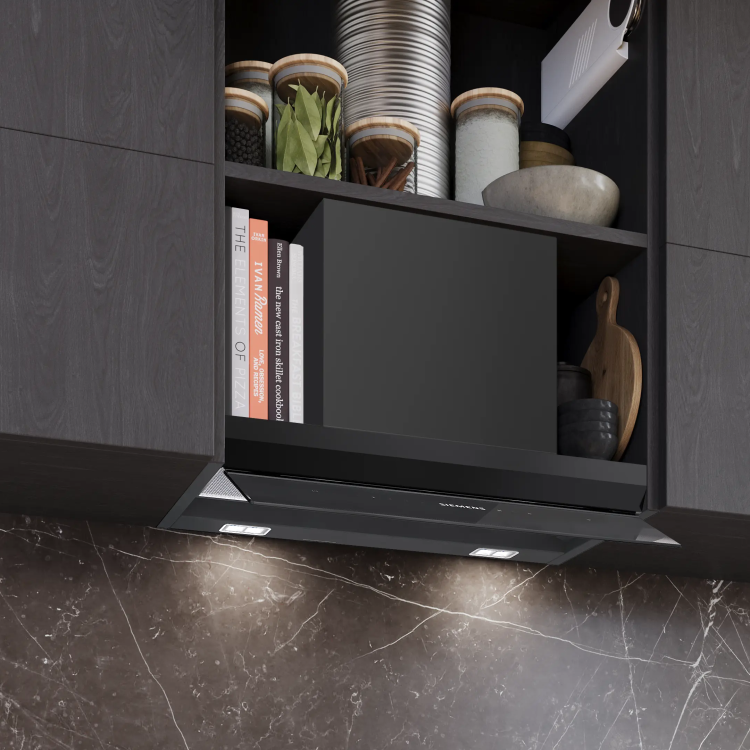 GRADE A2 - Siemens iQ700 60cm Canopy Cooker Hood - Matt Black