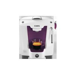 AEG LM5100PU A Modo Mio Favola Lavazza Coffee Machine In White And Grape Purple