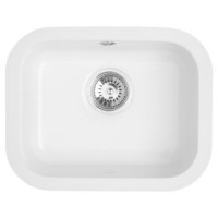 Astracast LNS1WHHOMESK Lincoln S1 Undermount Single Bowl Ceramic Sink - Gloss White