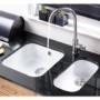 Astracast LNS2WHHOMESK Lincoln S2 Undermount Single Bowl Ceramic Sink - Gloss White