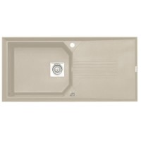 Astracast LOCOMRHHOMESK Helix Compact Single Bowl Reversible Drainer Granite ROK Composite Sink In Sahara Beige